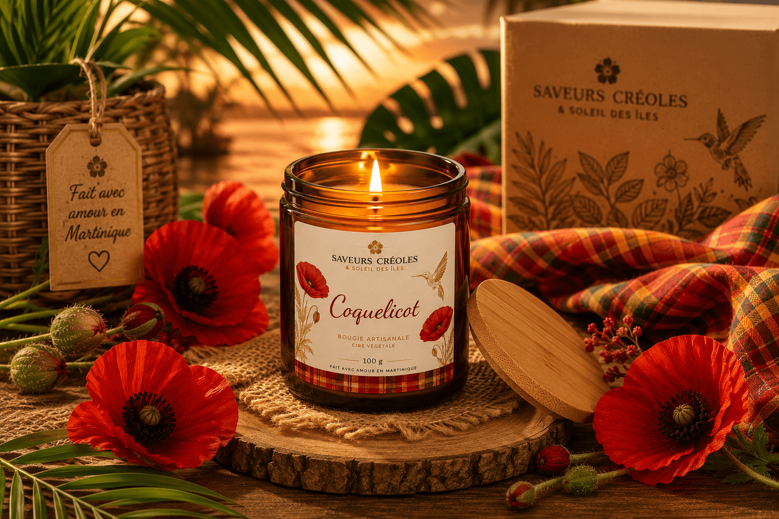 Bougie Coquelicot - vue 3