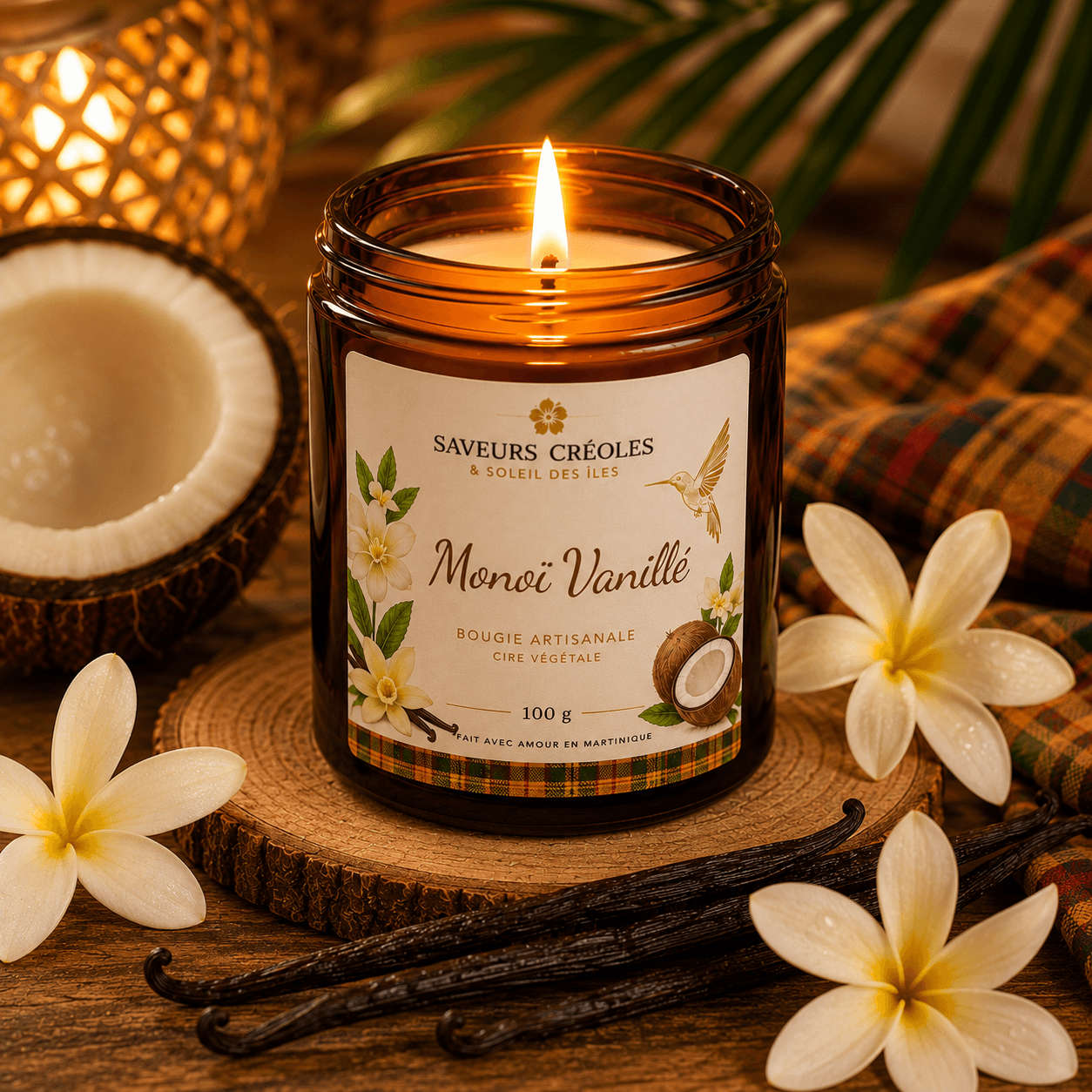 Bougie Monoï Vanille - vue 2