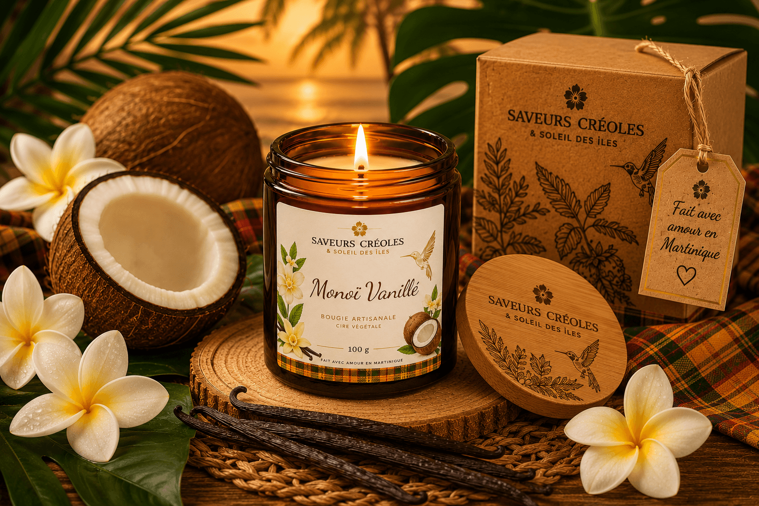 Bougie Monoï Vanille - vue 3