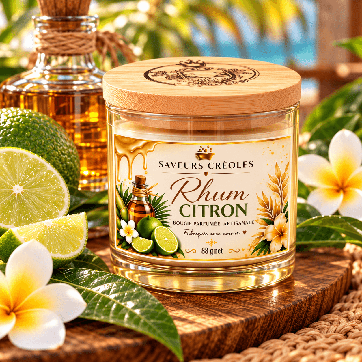 Bougie parfumée Rhum Citron
