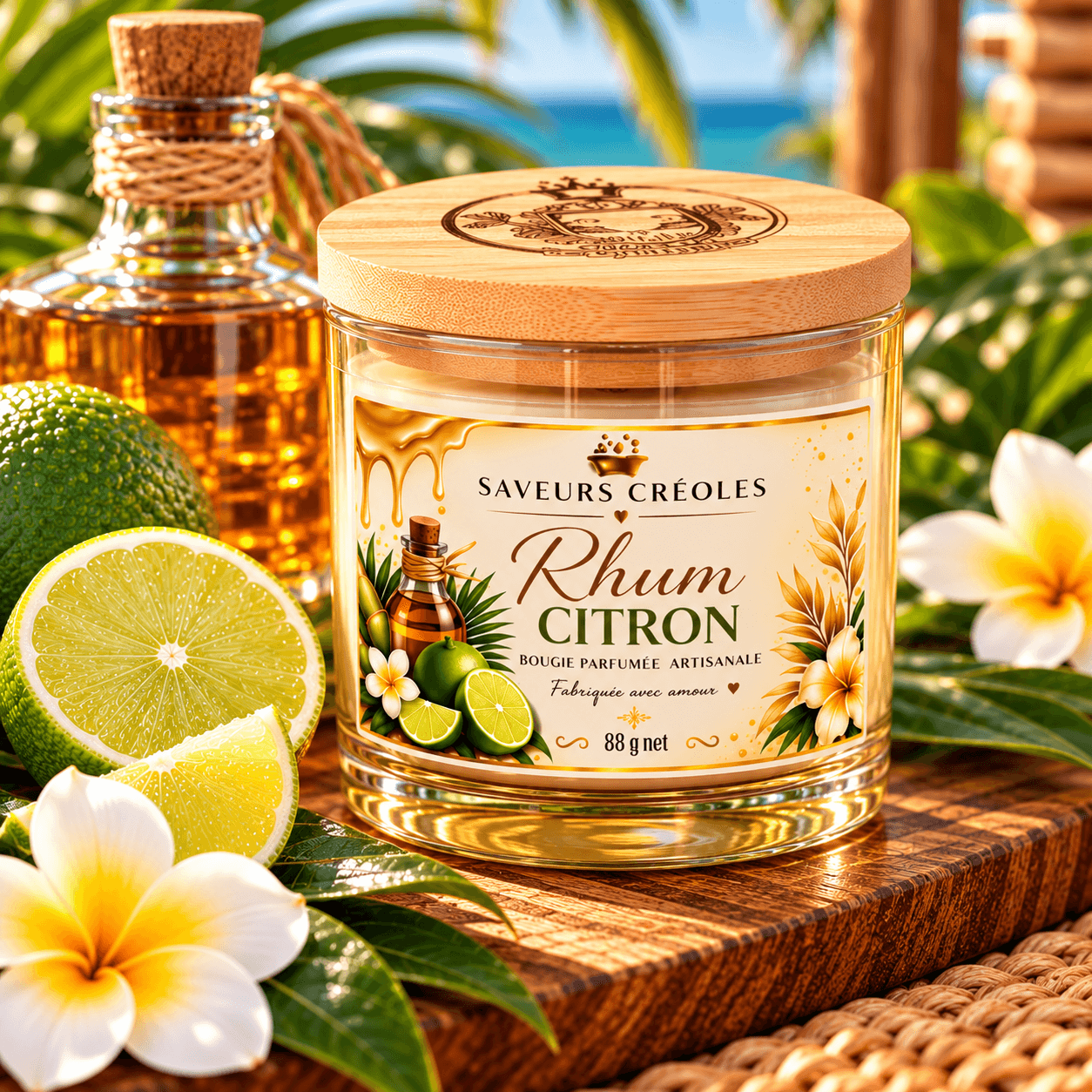 Bougie Rhum Citron - vue 2
