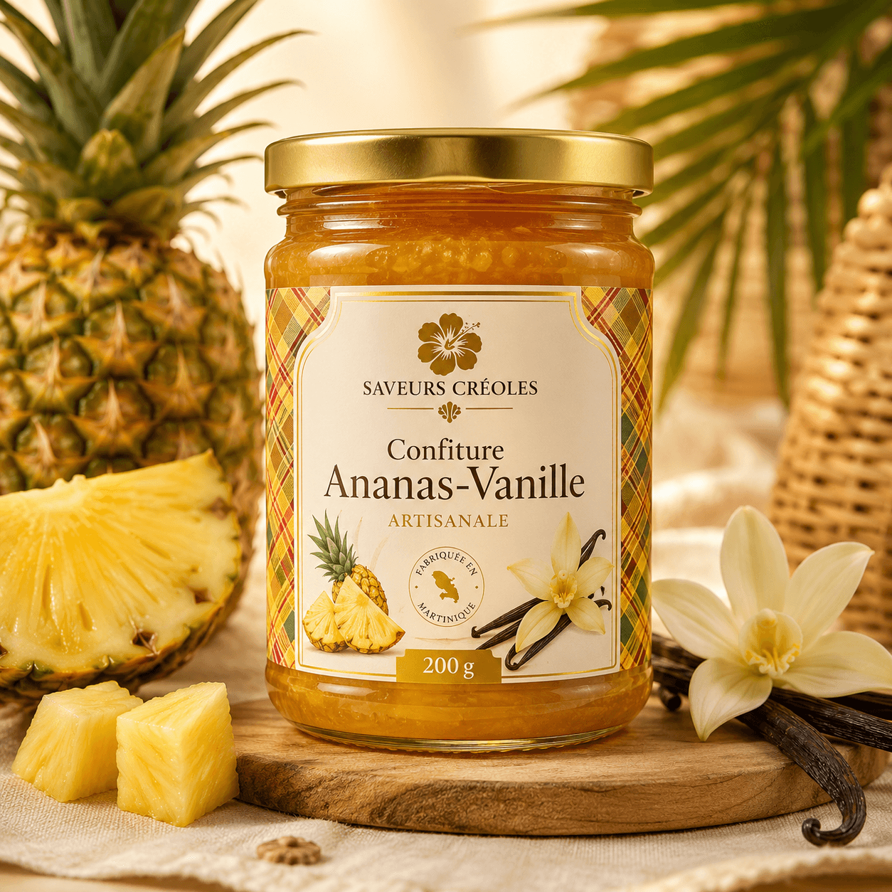 Confiture Ananas-Vanille