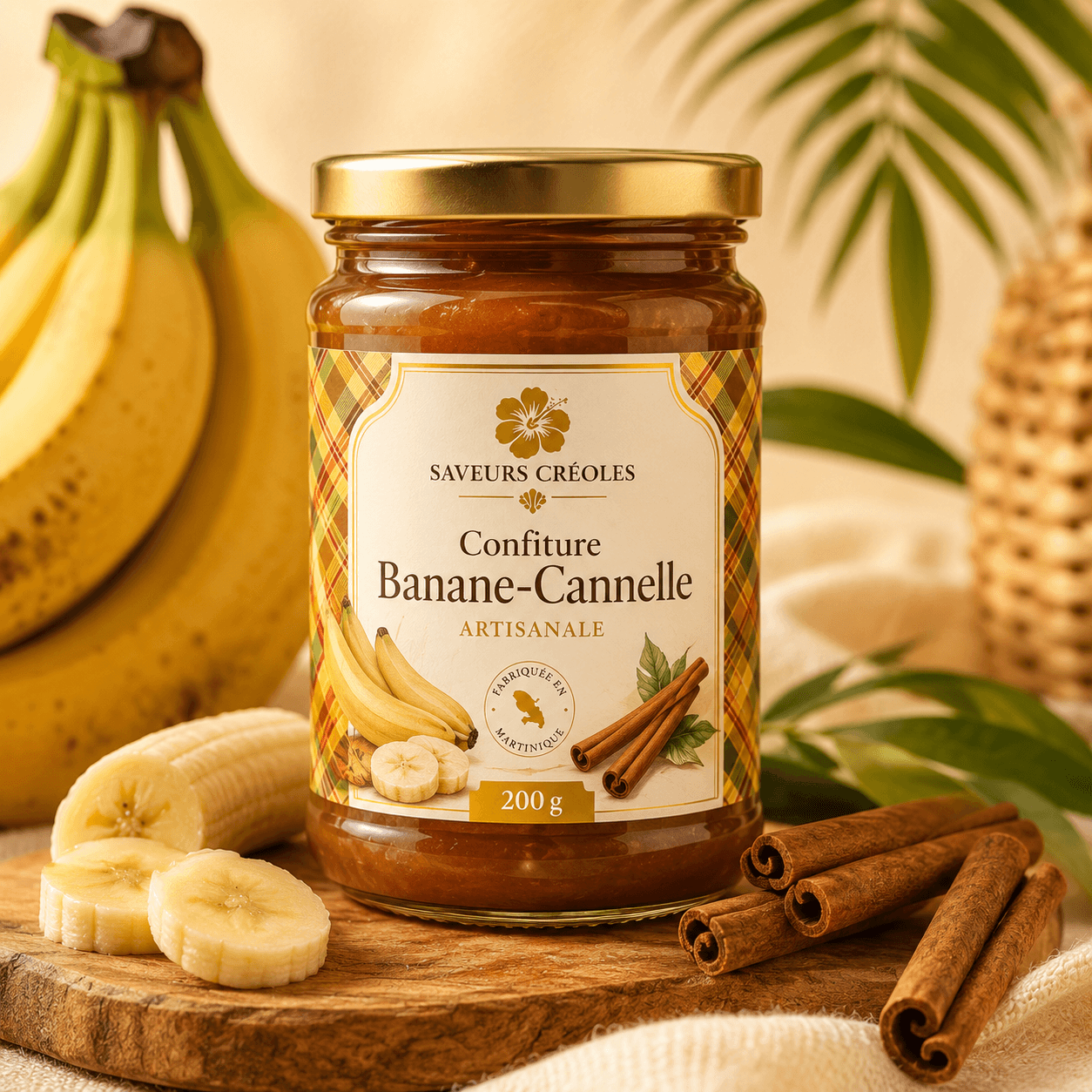 Confiture Banane-Cannelle