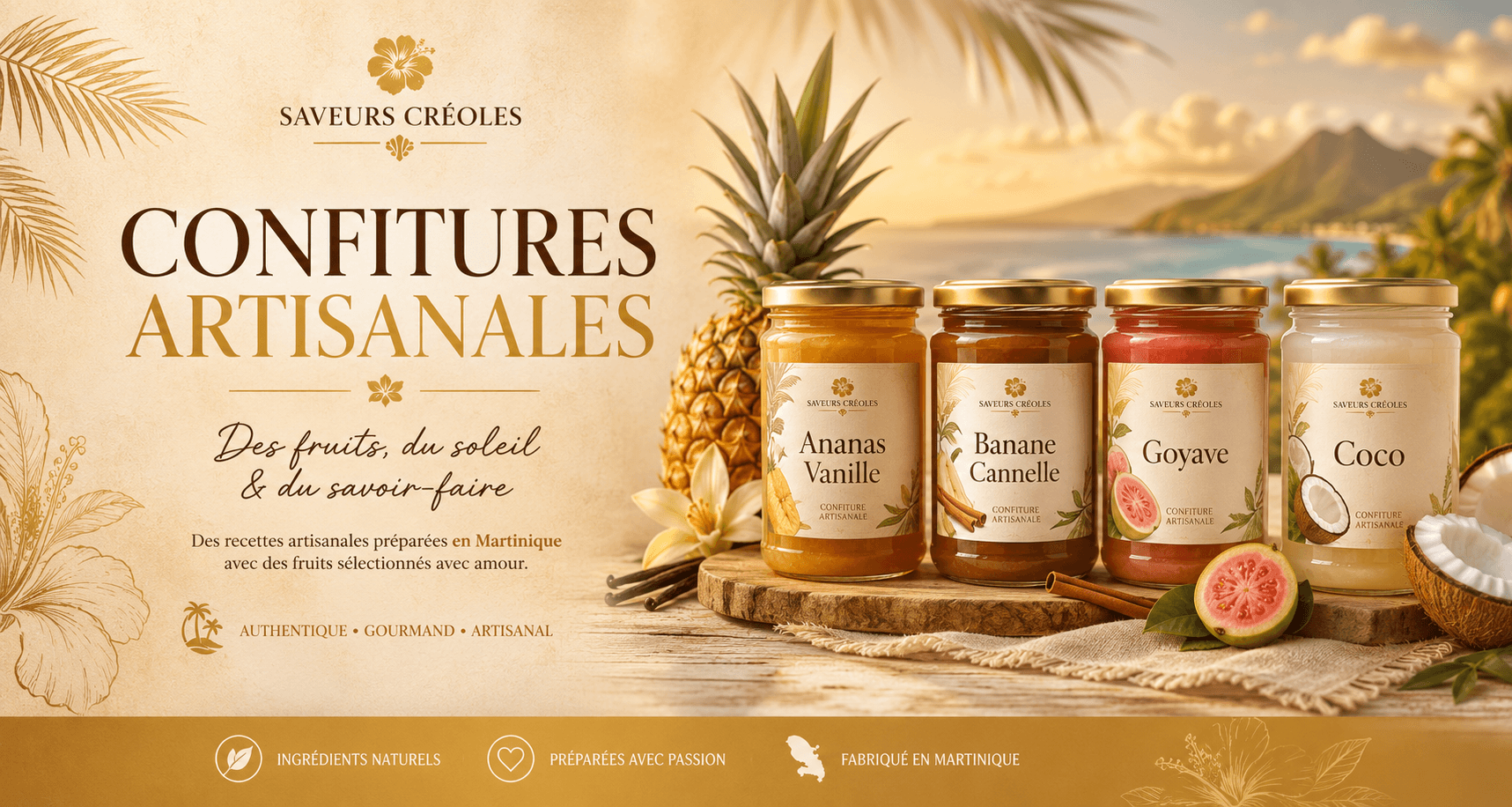 Confitures Artisanales Saveurs Créoles