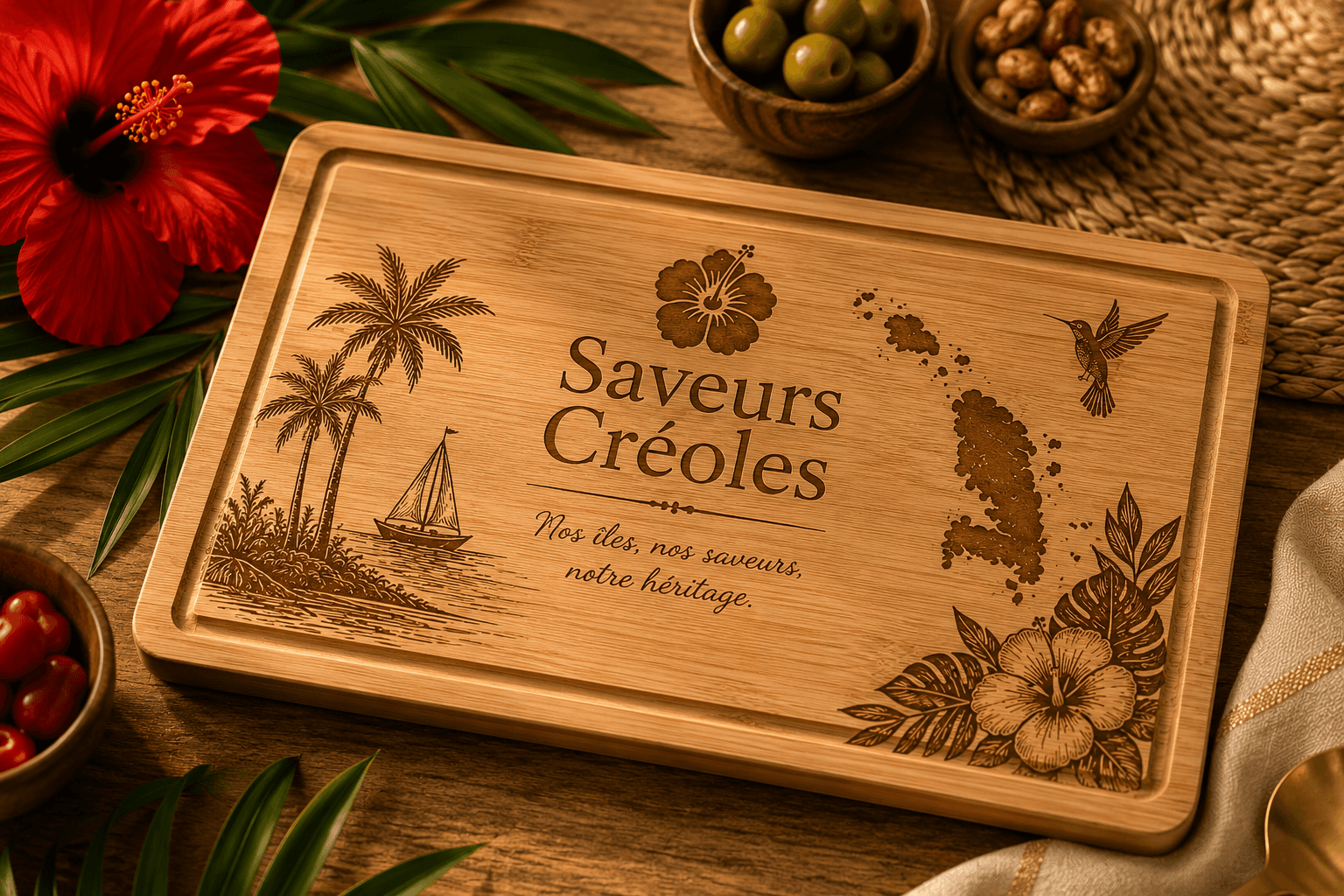 Planches Apéro - Produit personnalisé Saveurs Créoles