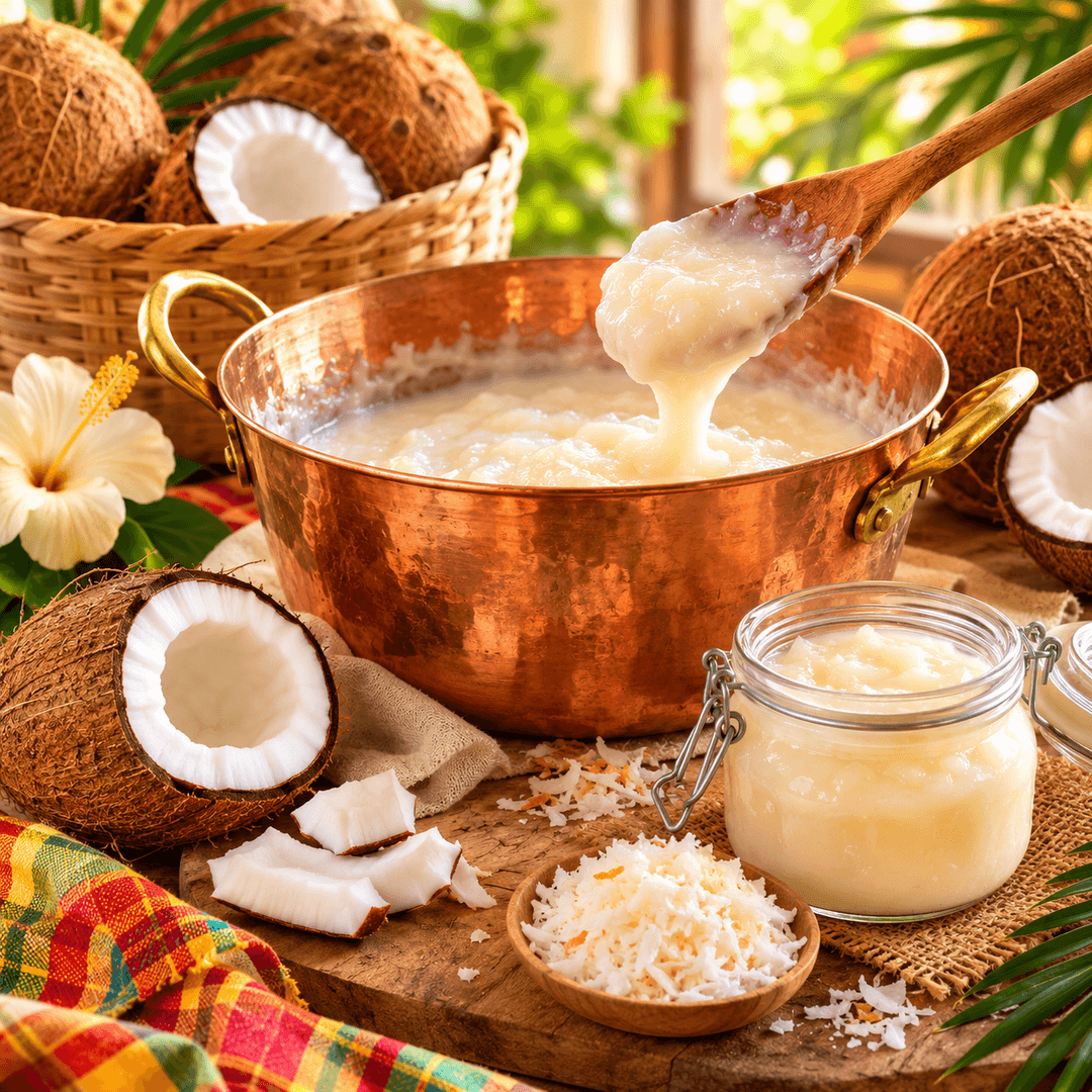Préparation artisanale de la Confiture Coco