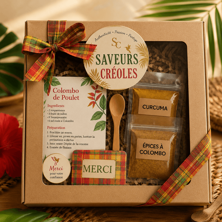 Mini Box Créole - Produit artisanal Saveurs Créoles inspiré des Antilles