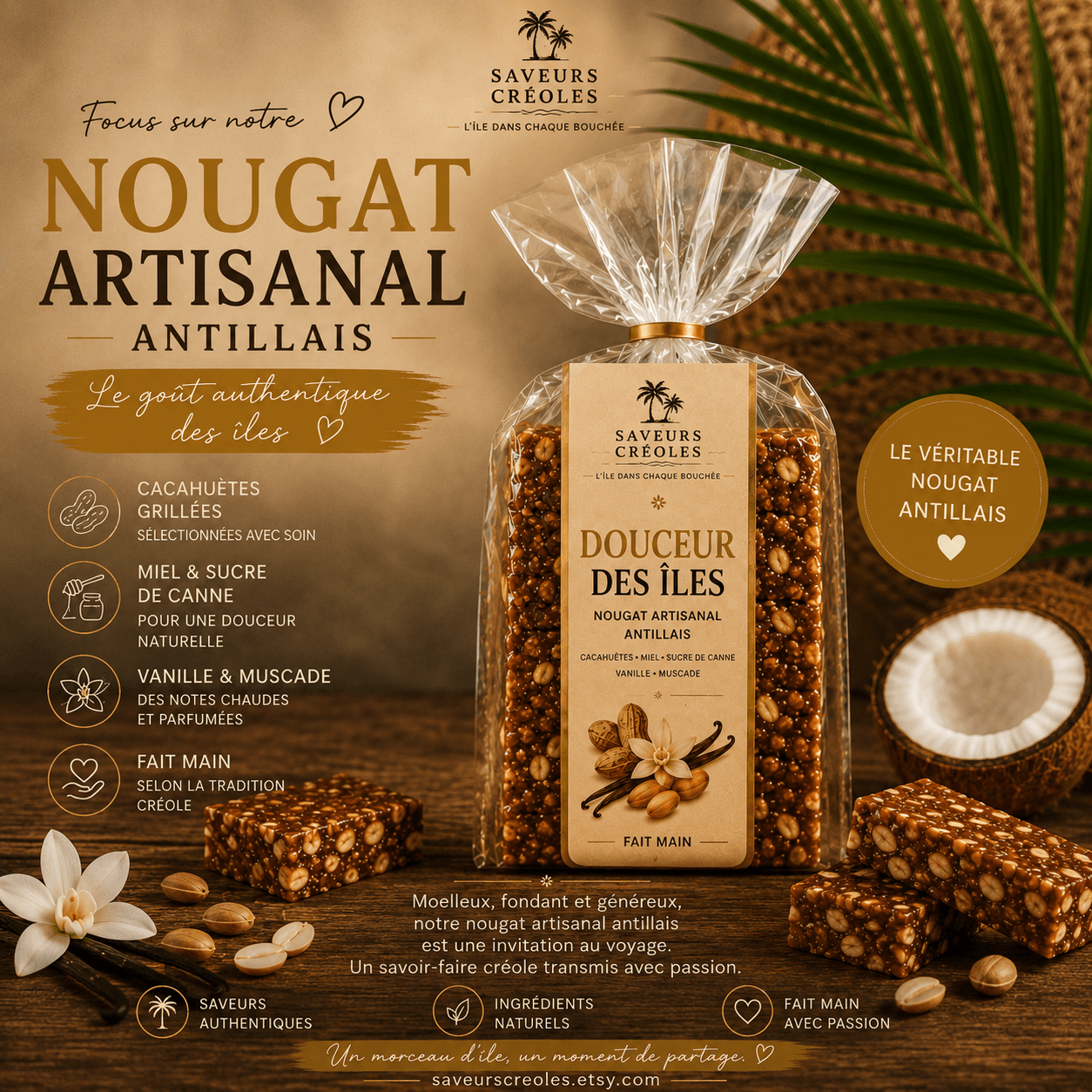 Nougat antillais & cartes