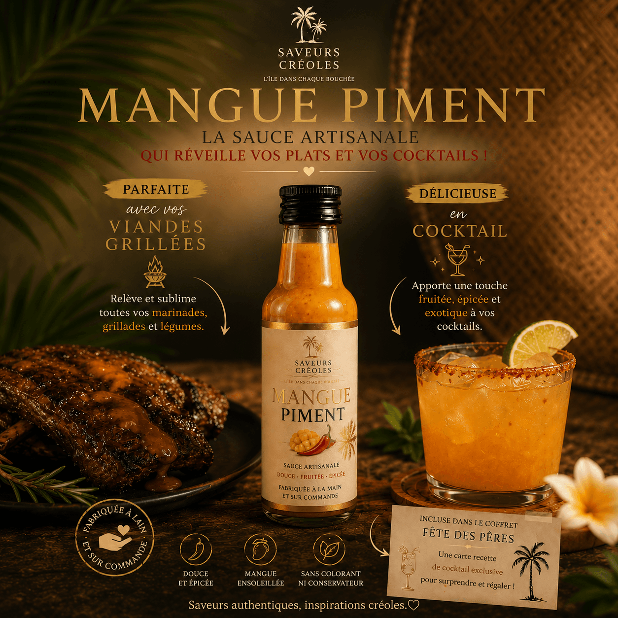 Sauce Mangue Piment & Épices BBQ