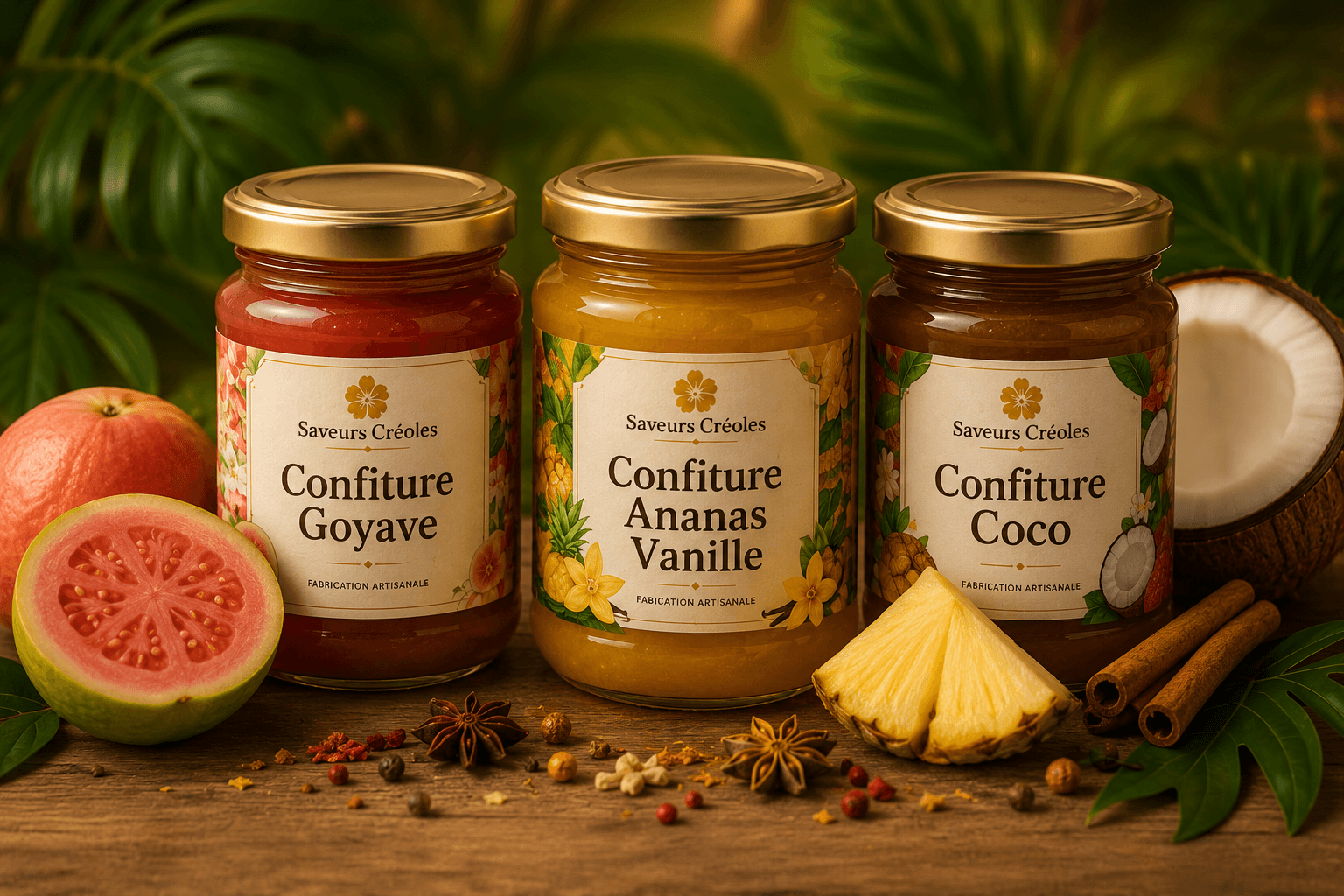 Confitures Artisanales - Produits artisanaux Saveurs Créoles