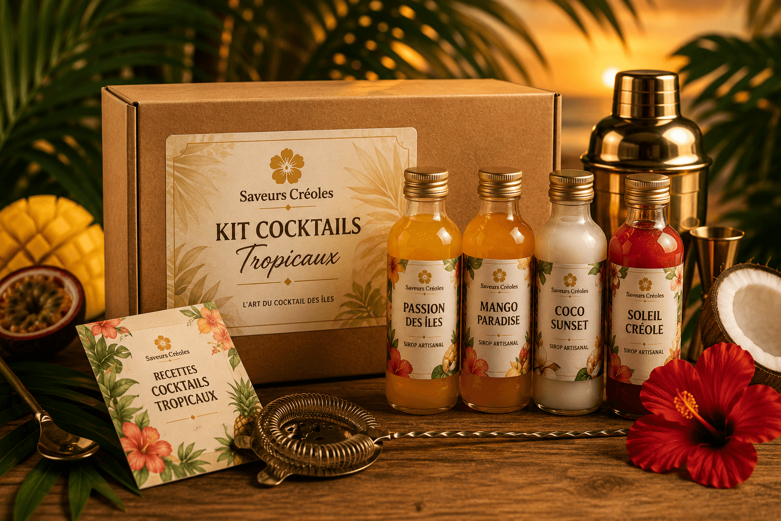 Kits Cocktails - Produits artisanaux Saveurs Créoles