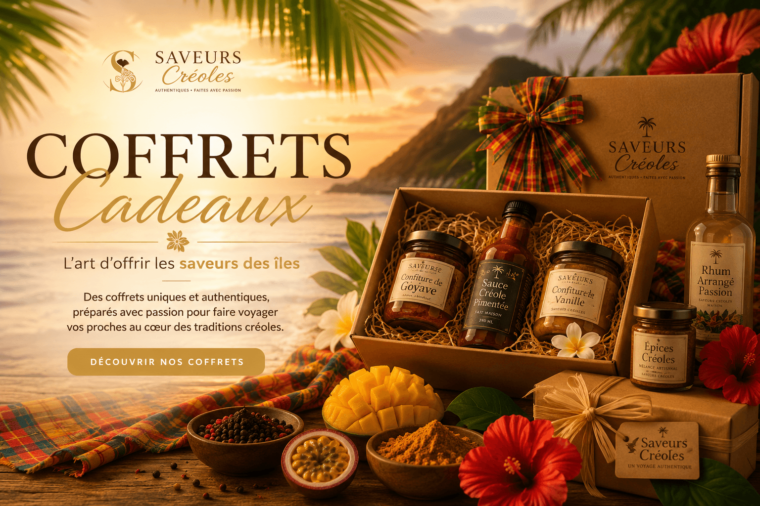 Coffrets cadeaux Saveurs Créoles