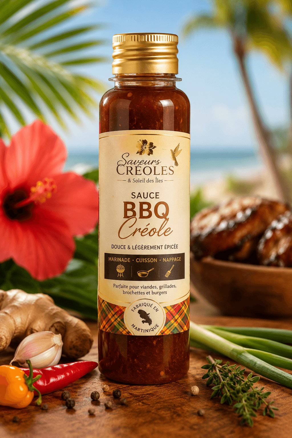 Sauce BBQ Créole artisanale Saveurs Créoles