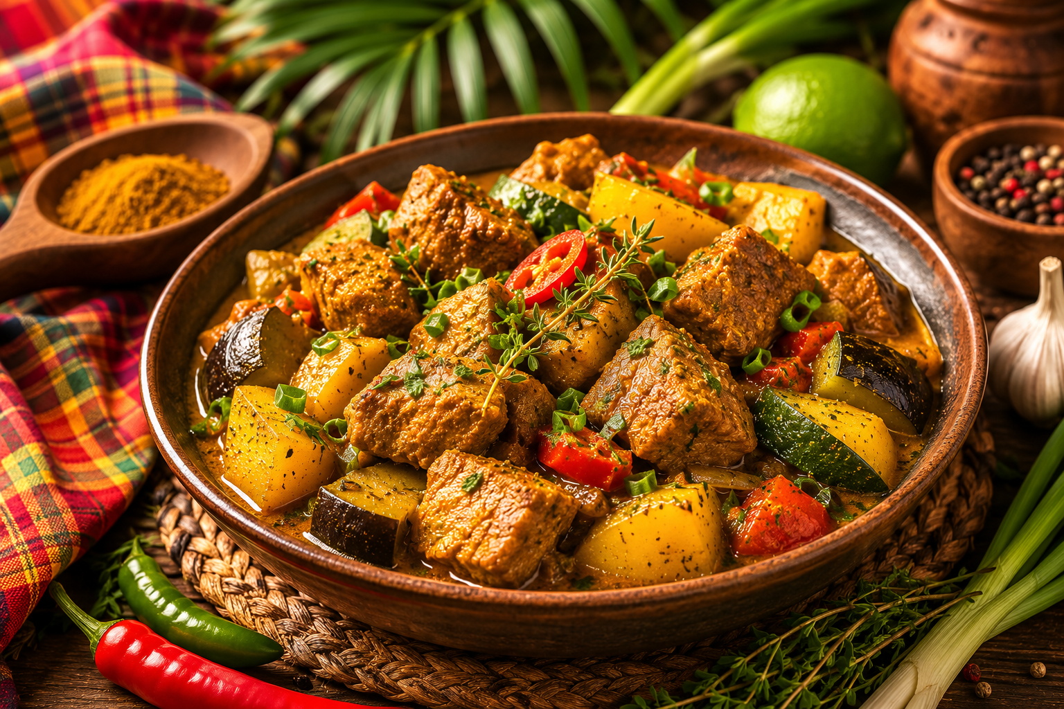 Colombo de Porc traditionnel antillais