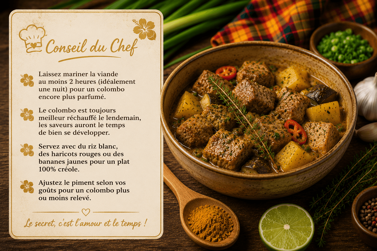 Conseil du Chef - Colombo de Porc