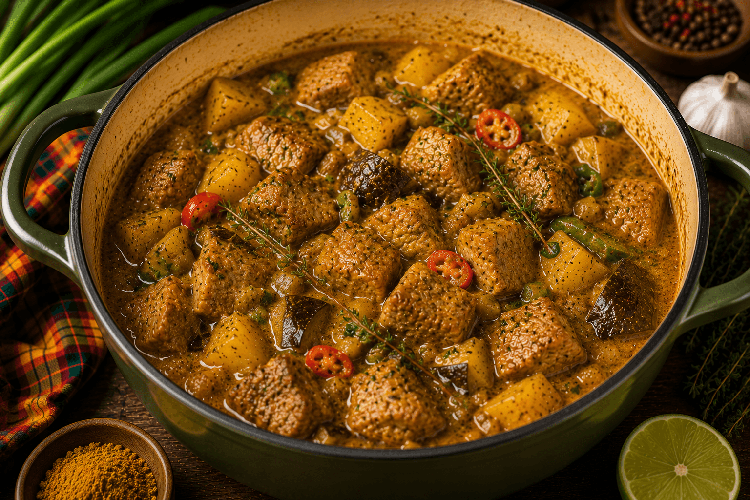 Colombo de Porc prêt à servir