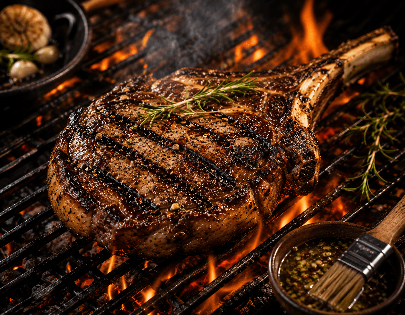 Cuisson de la Côte de Bœuf au barbecue
