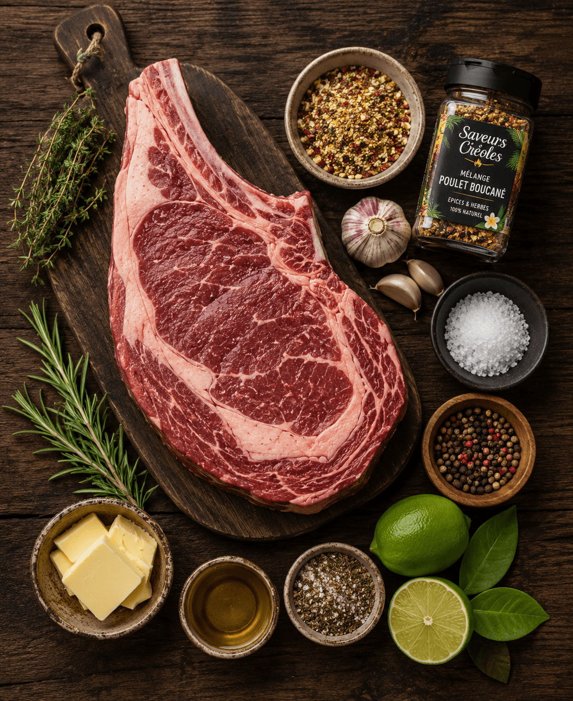 Ingrédients pour la Côte de Bœuf