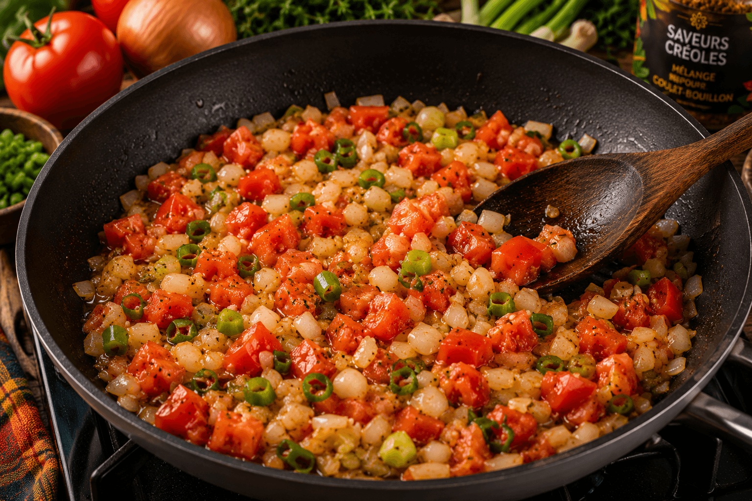 Cuisson des légumes et des aromates