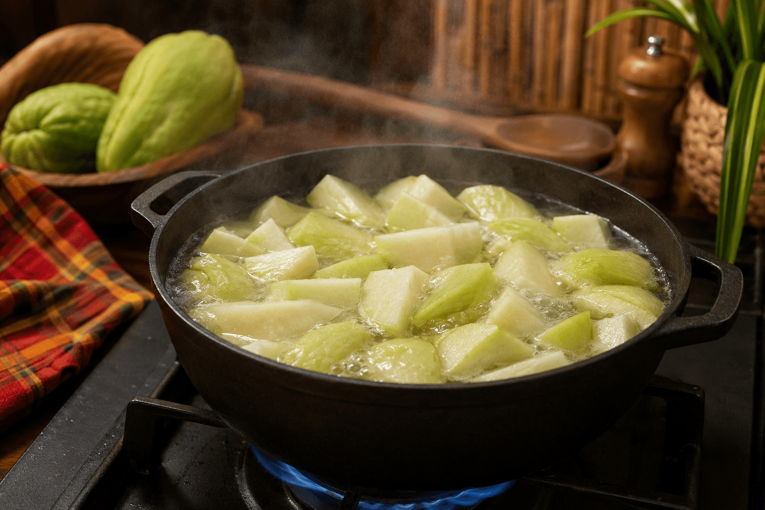 Cuisson des christophines