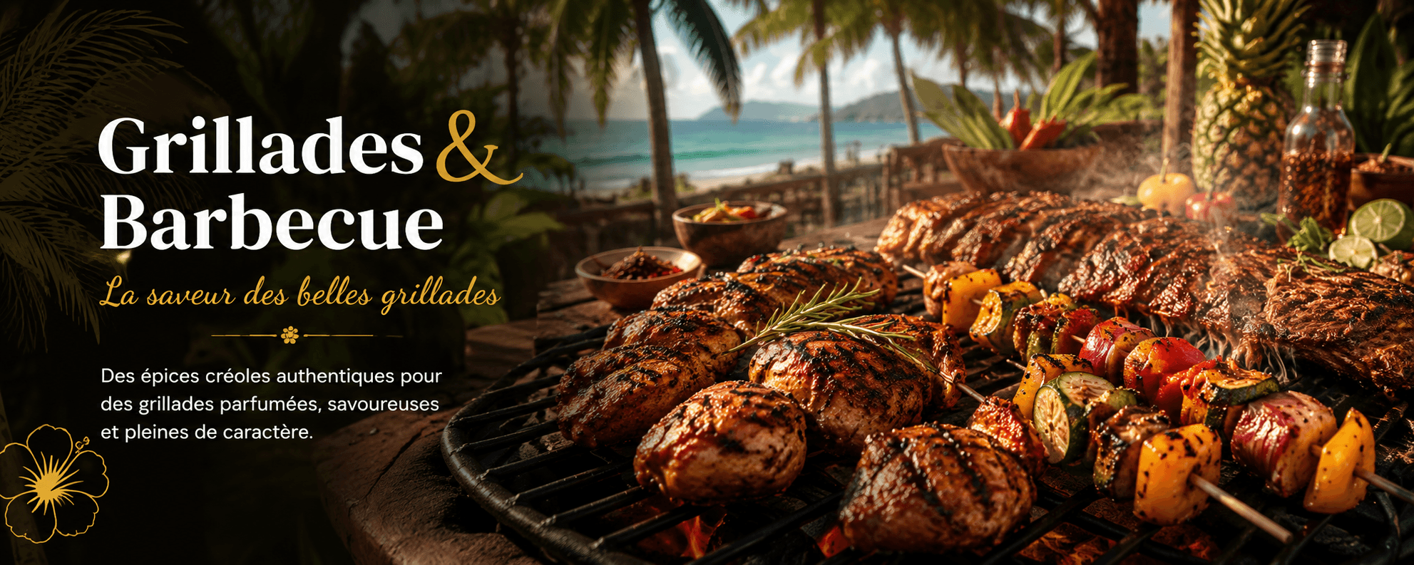 Grillades et barbecue aux saveurs créoles