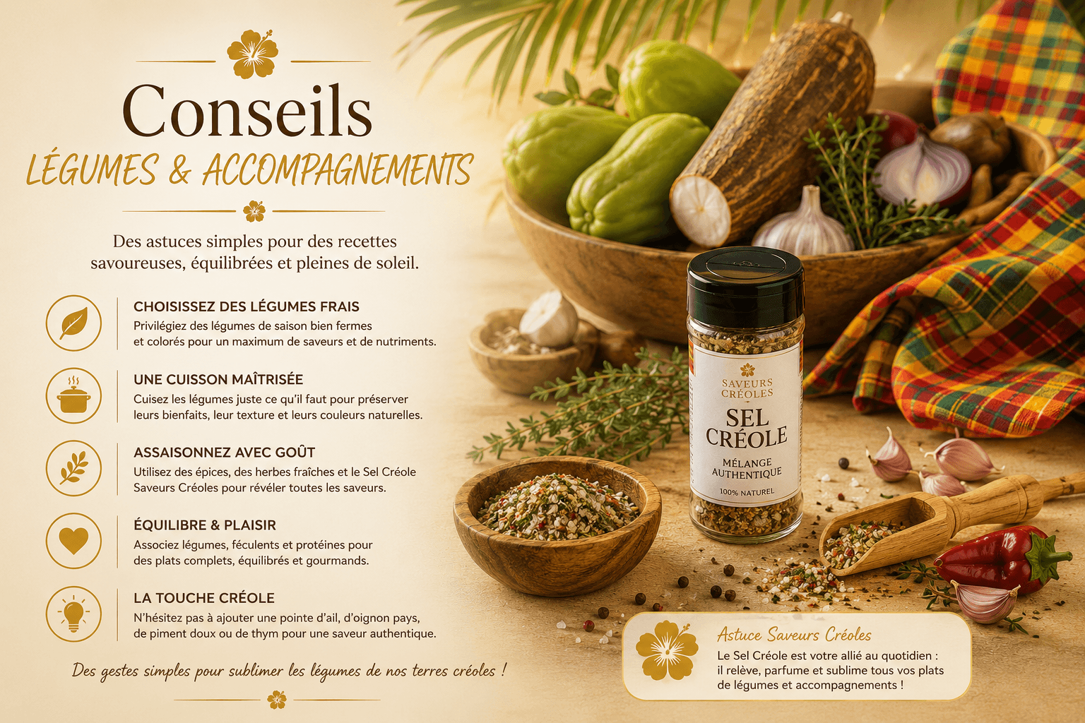 Conseils pour réussir les légumes et accompagnements créoles