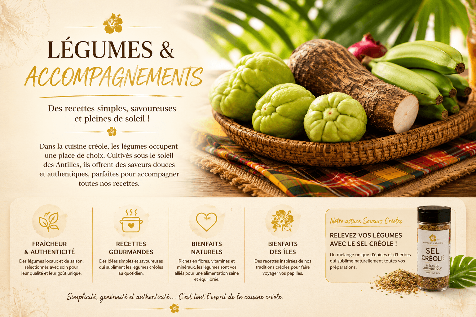Légumes et accompagnements créoles