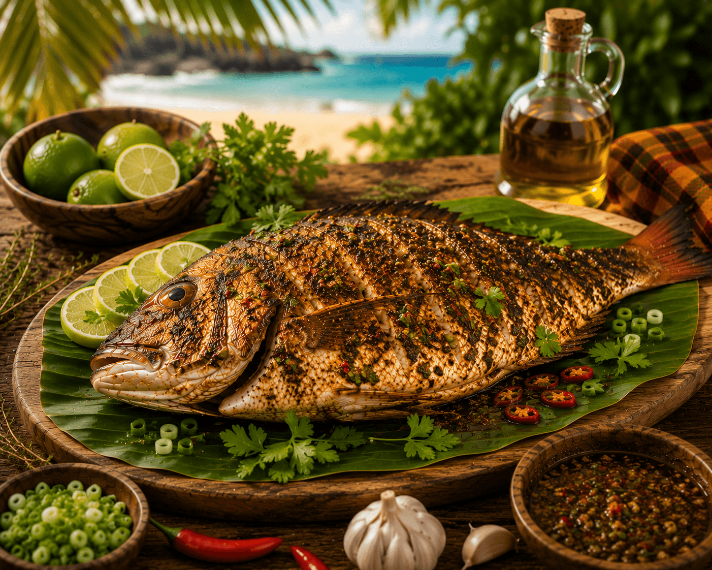 Cuisson du poisson grillé créole