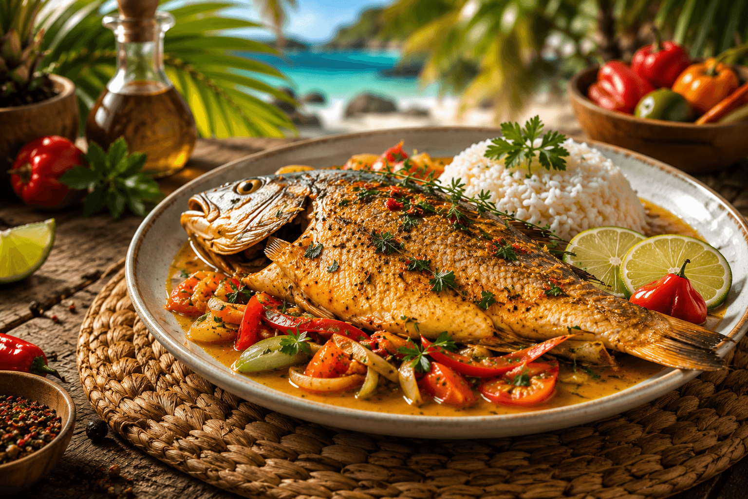 Poissons et Fruits de Mer aux saveurs créoles