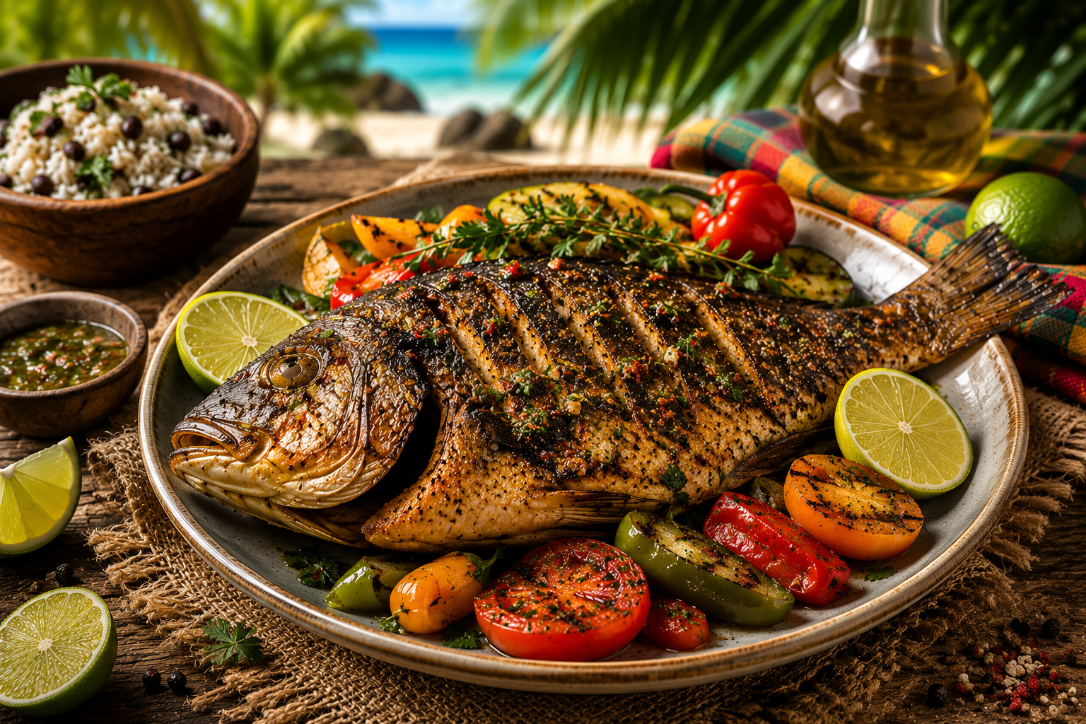 Poisson Grillé Créole