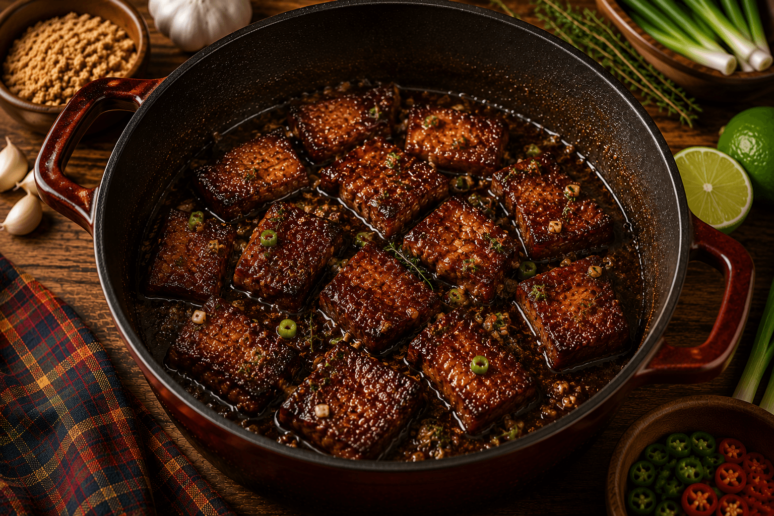 Porc Roussi Créole mijoté prêt à servir