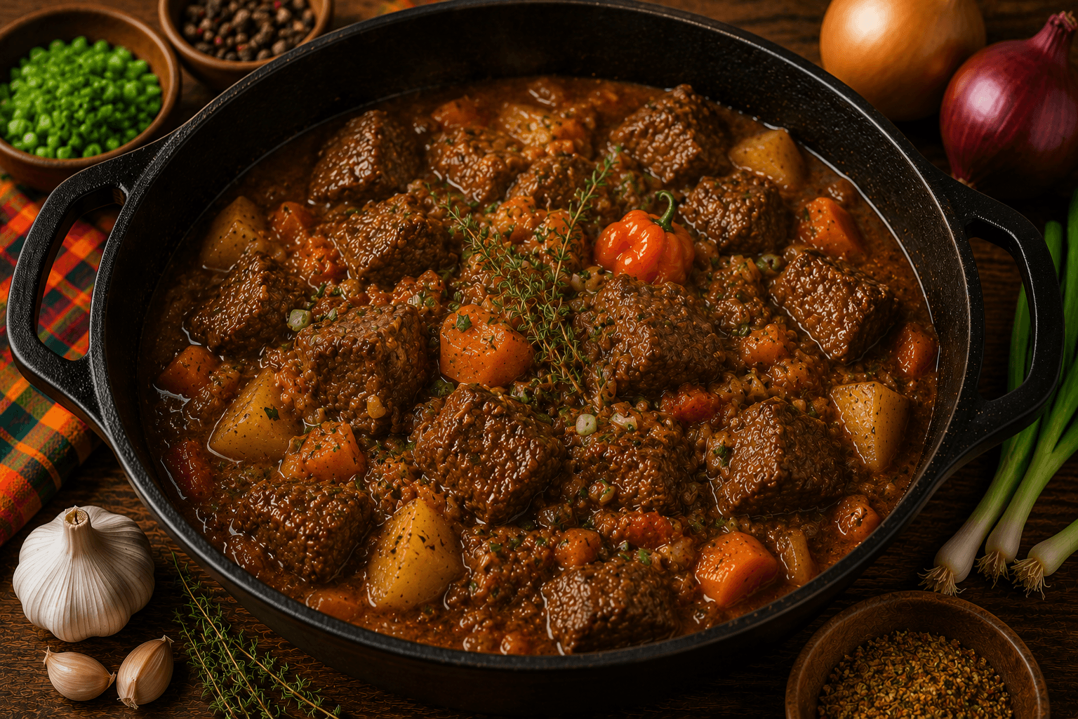 Ragoût de Bœuf Créole prêt à servir