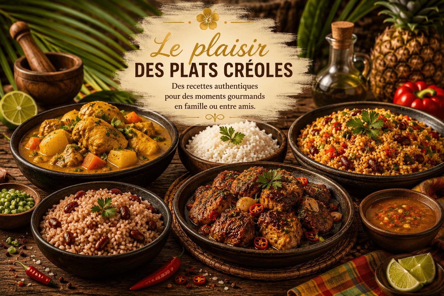 Le plaisir des plats créoles à partager
