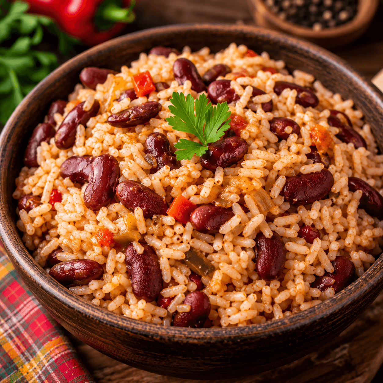 Riz aux Haricots Rouges