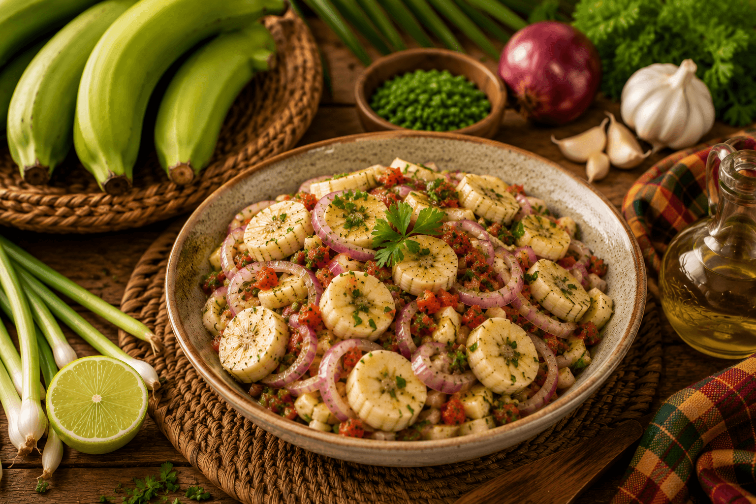 Salade de Ti-Nain assaisonnée