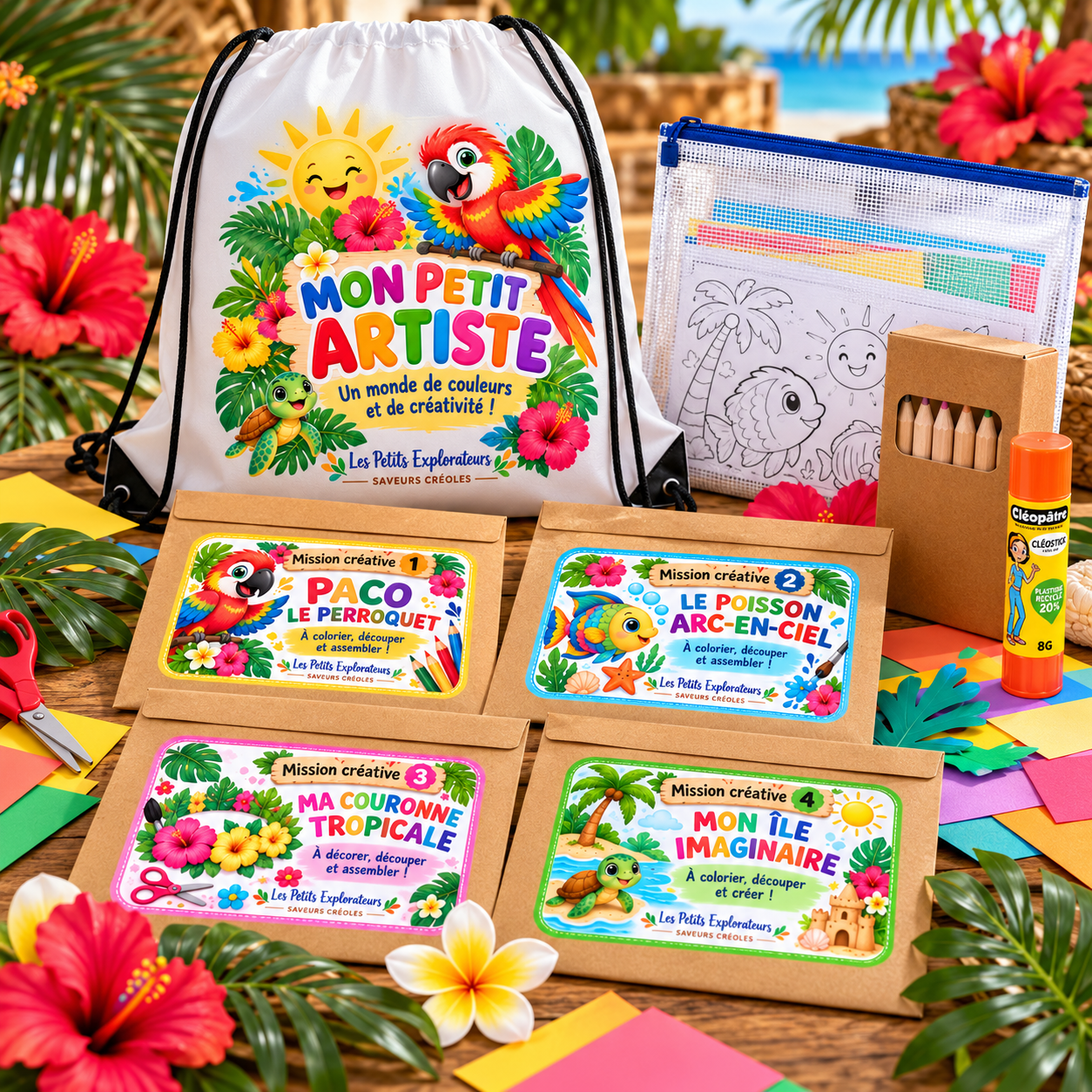 Collection des kits créatifs des Petits Explorateurs
